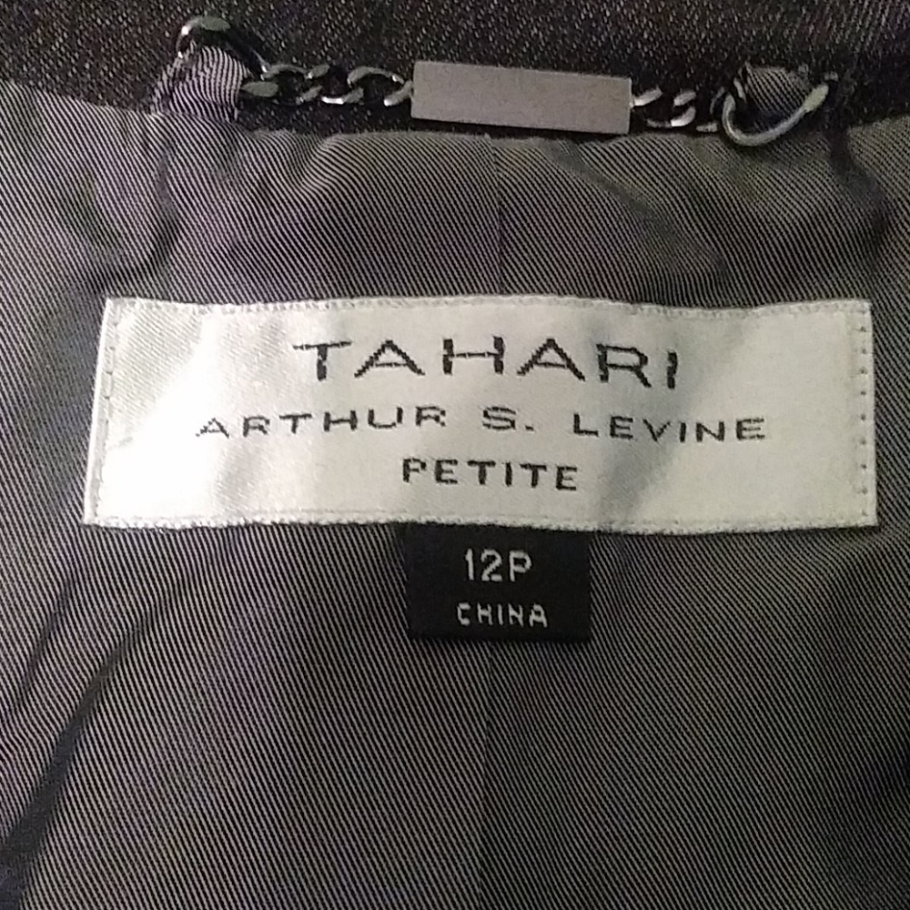 TAHARI  Dark Gray Blazer